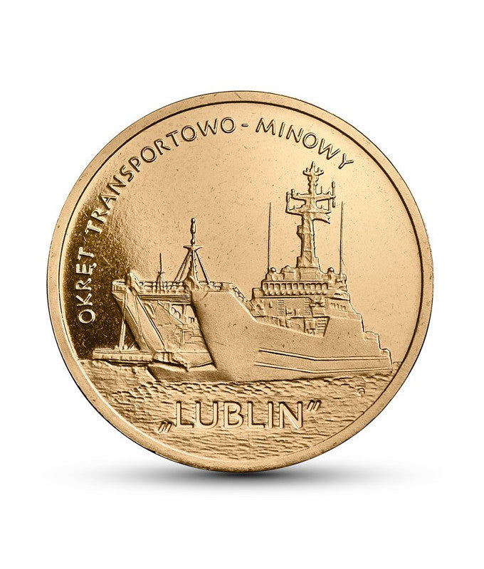 2 zł Okręt transportowo-minowy Lublin 2013
