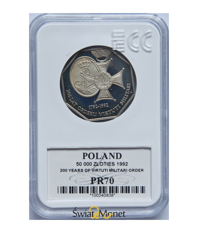 50 000 zl Virtuti Militari 1992 GCN PR70