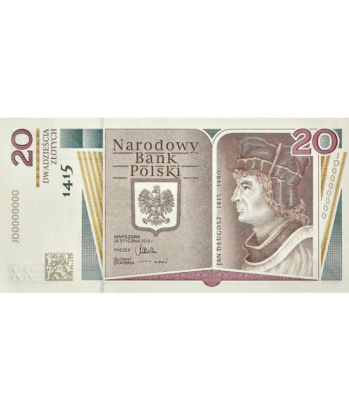 20 zł Jan Długosz - banknot kolekcjonerski